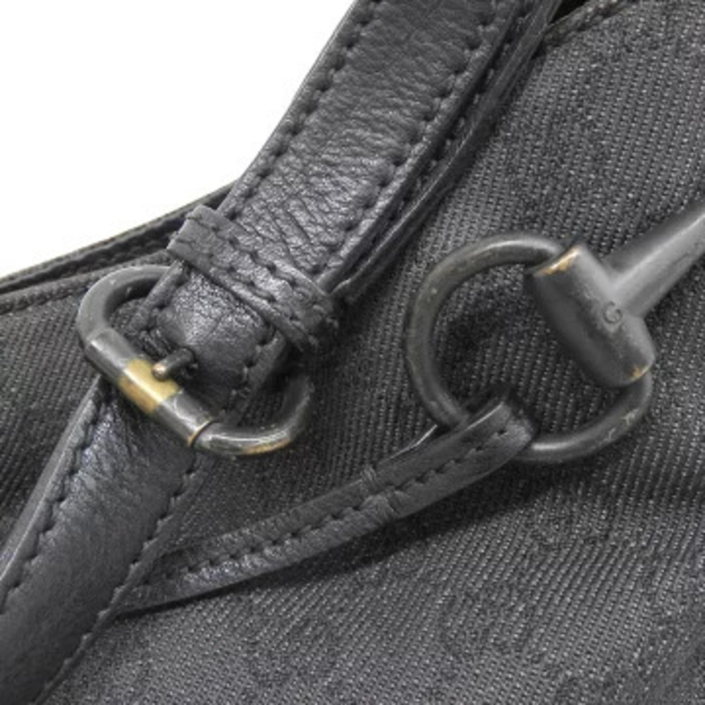 Gucci GG Canvas One Shoulder Hobo Bag Shoulder Black - Picture 5 of 8